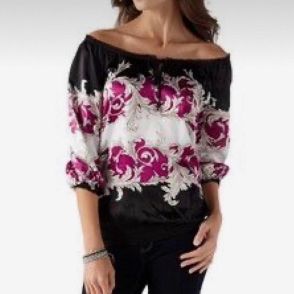 White-house-black-market Women's multi Blouse